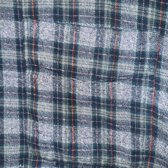 Gant Mens Cambridge Plaid Flannel Button Down Shirt Green Gray Long Sleeve‎ Sz M - Picture 2 of 7